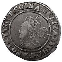 1569 Elizabeth I Hammered Silver Sixpence MM Coronet Thumbnail