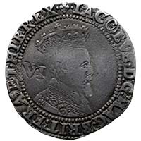 1604 James I Hammered Silver Sixpence MM Lis Thumbnail