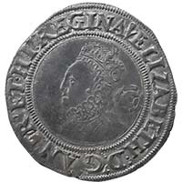 1562 Elizabeth I Hammered Silver Sixpence MM Pheon Thumbnail