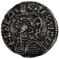 978-1016 Aethelred II Helmet Penny Wulfwine on London Thumbnail