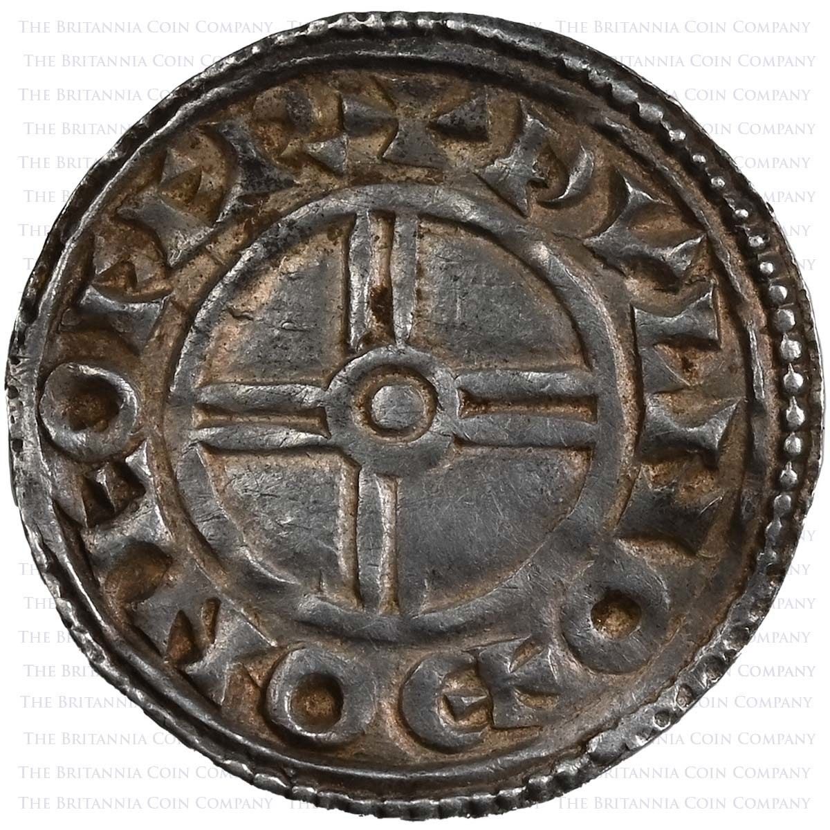 1016-1035 Cnut Short Cross Penny Wulfnoth on York Reverse