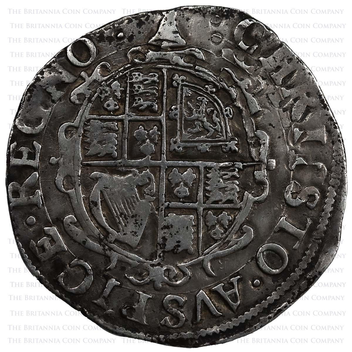 1634-1635 Charles I Shilling MM Bell Reverse