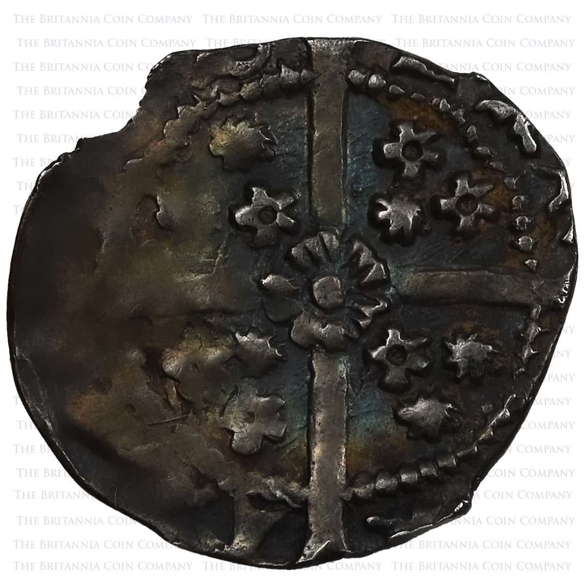 1478-1483 Ireland Edward IV Penny Small Rose Dublin Reverse