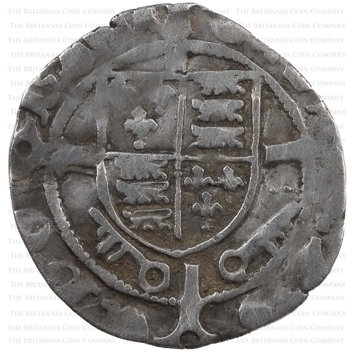 1480-1500 Henry VII Sovereign Type Penny York Archbishop Rotherham Reverse