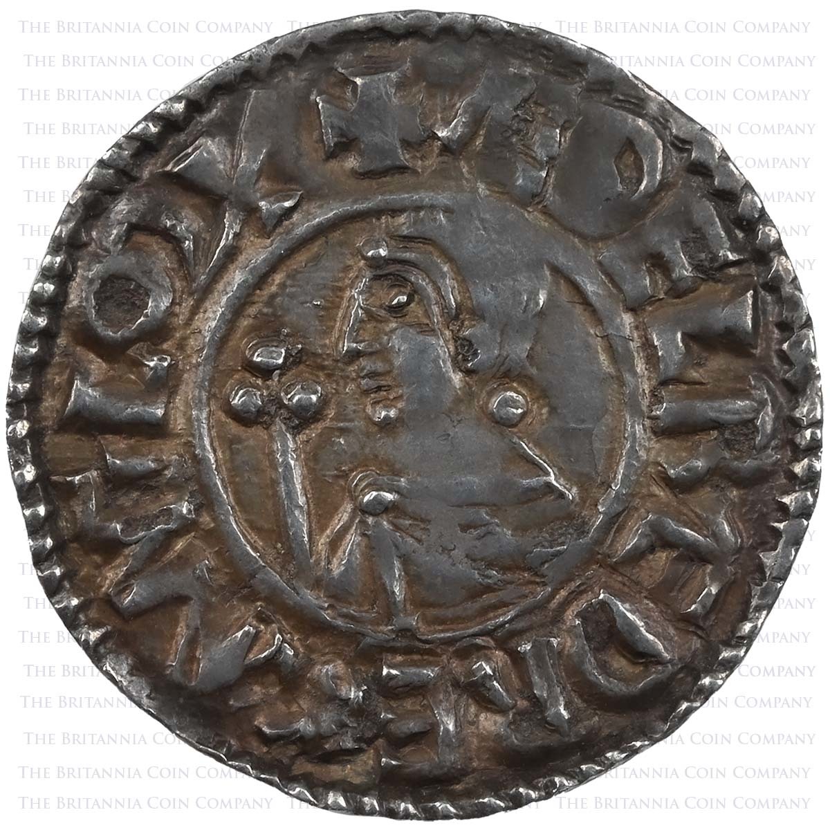 995-997 Aethelred II CRVX Penny Brihtsige on Winchester Obverse
