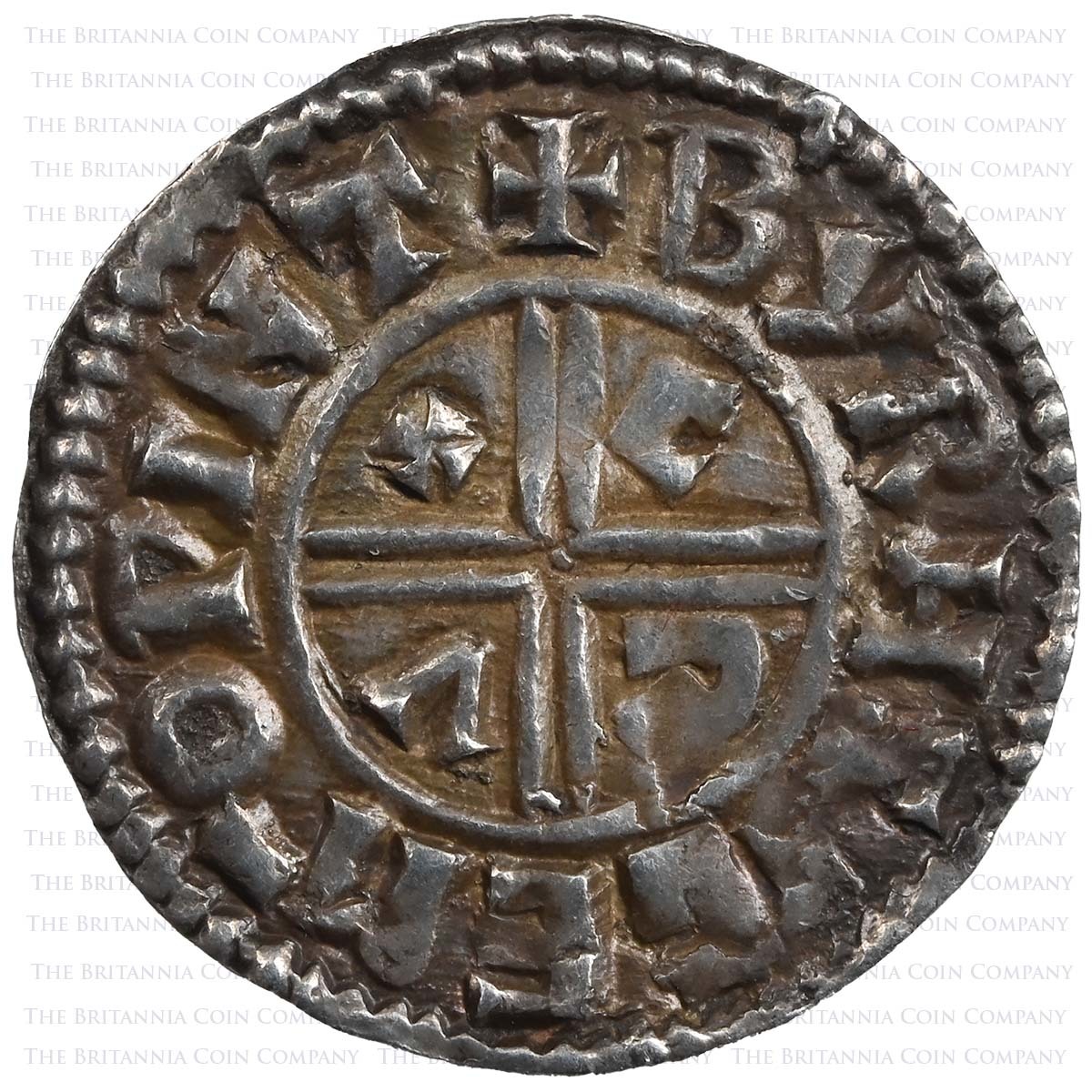 995-997 Aethelred II CRVX Penny Brihtsige on Winchester Reverse