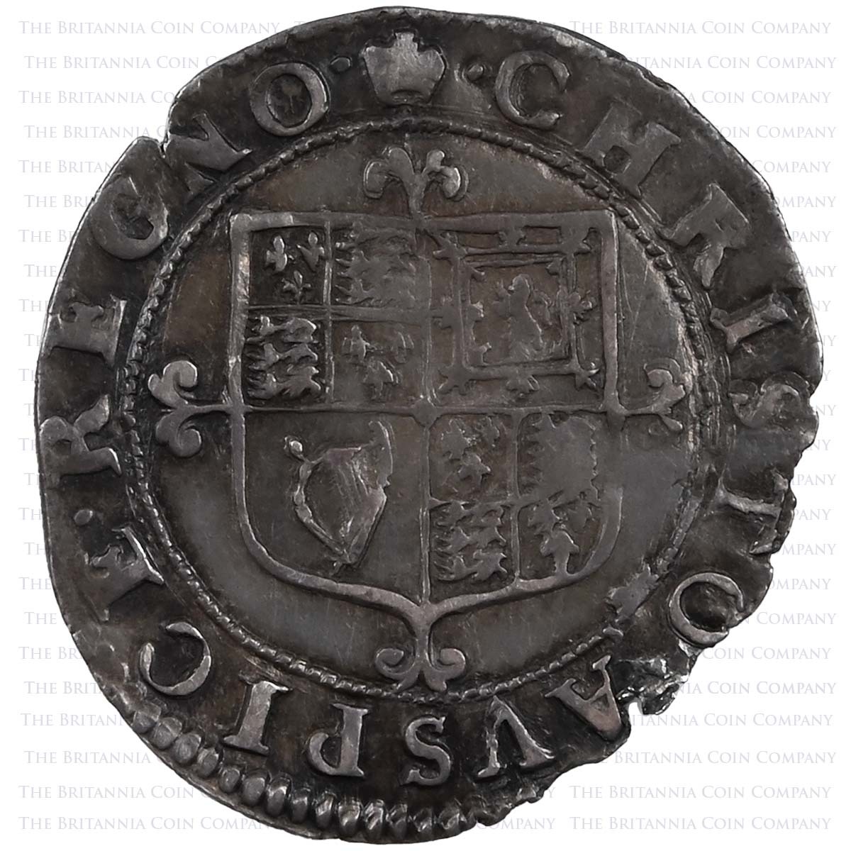 1660-1662 Charles II Hammered Threepence Third Issue Reverse