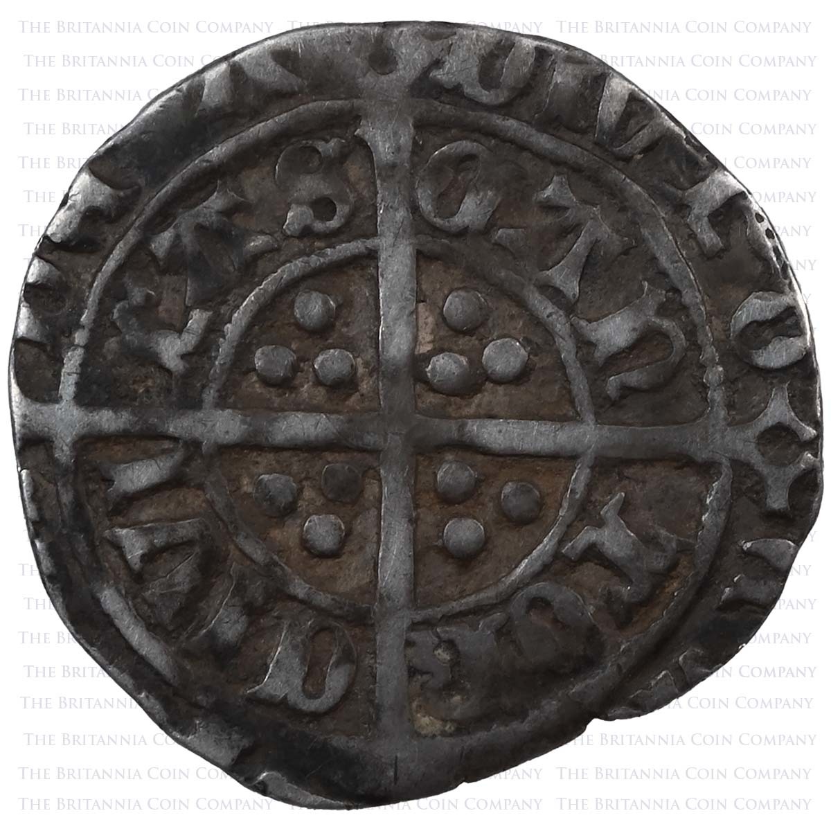 1493–1499 Henry VII Halfgroat Canterbury King and Archbishop Reverse
