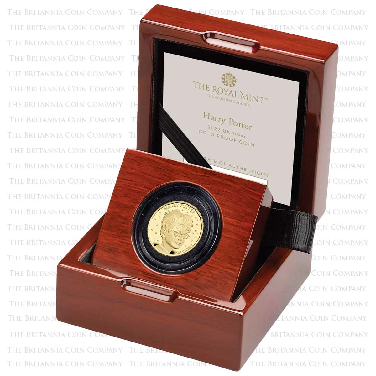 UK22HPQG 2022 Harry Potter 25 Years Of Magic 1/4oz Gold Proof Boxed