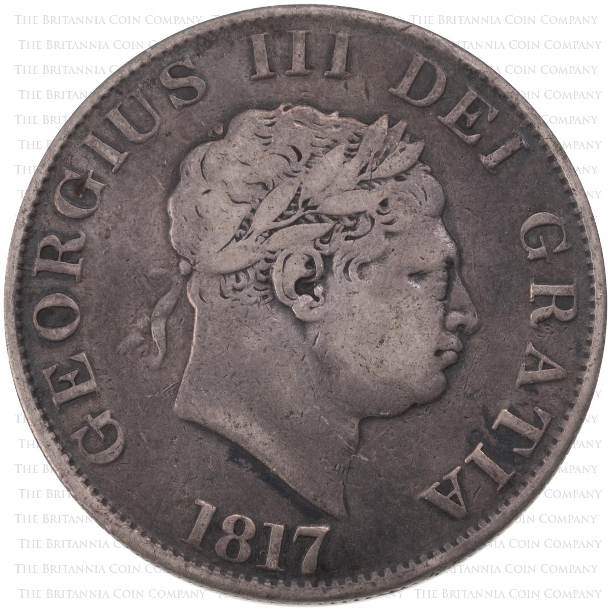 1817 Halfcrown Small Head George III Silver Coin Obverse
