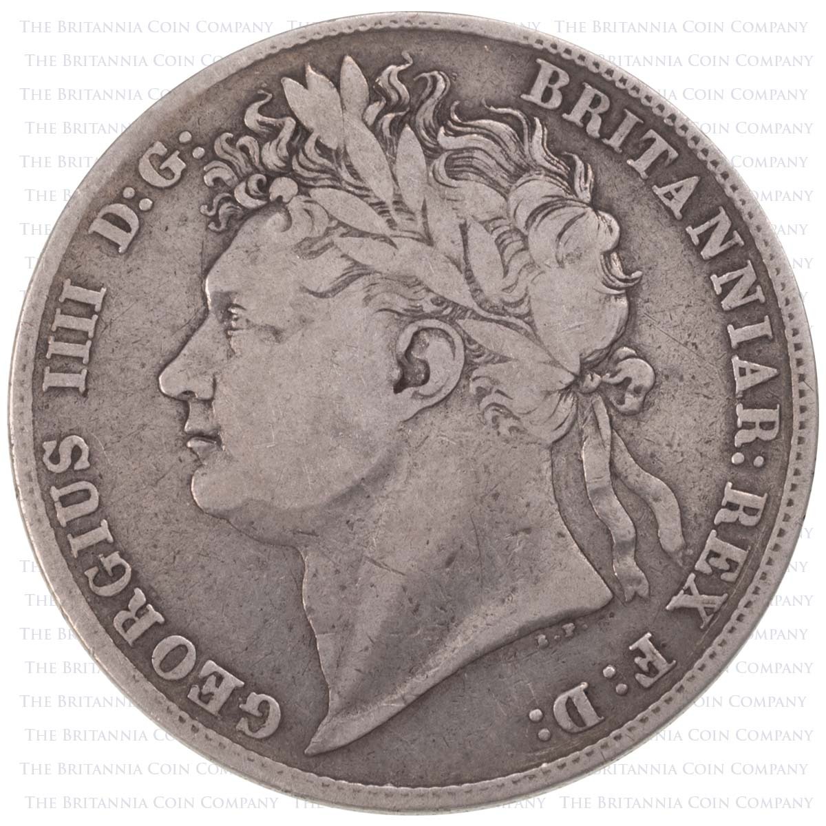 1823 Halfcrown George IV Silver Coin Obverse