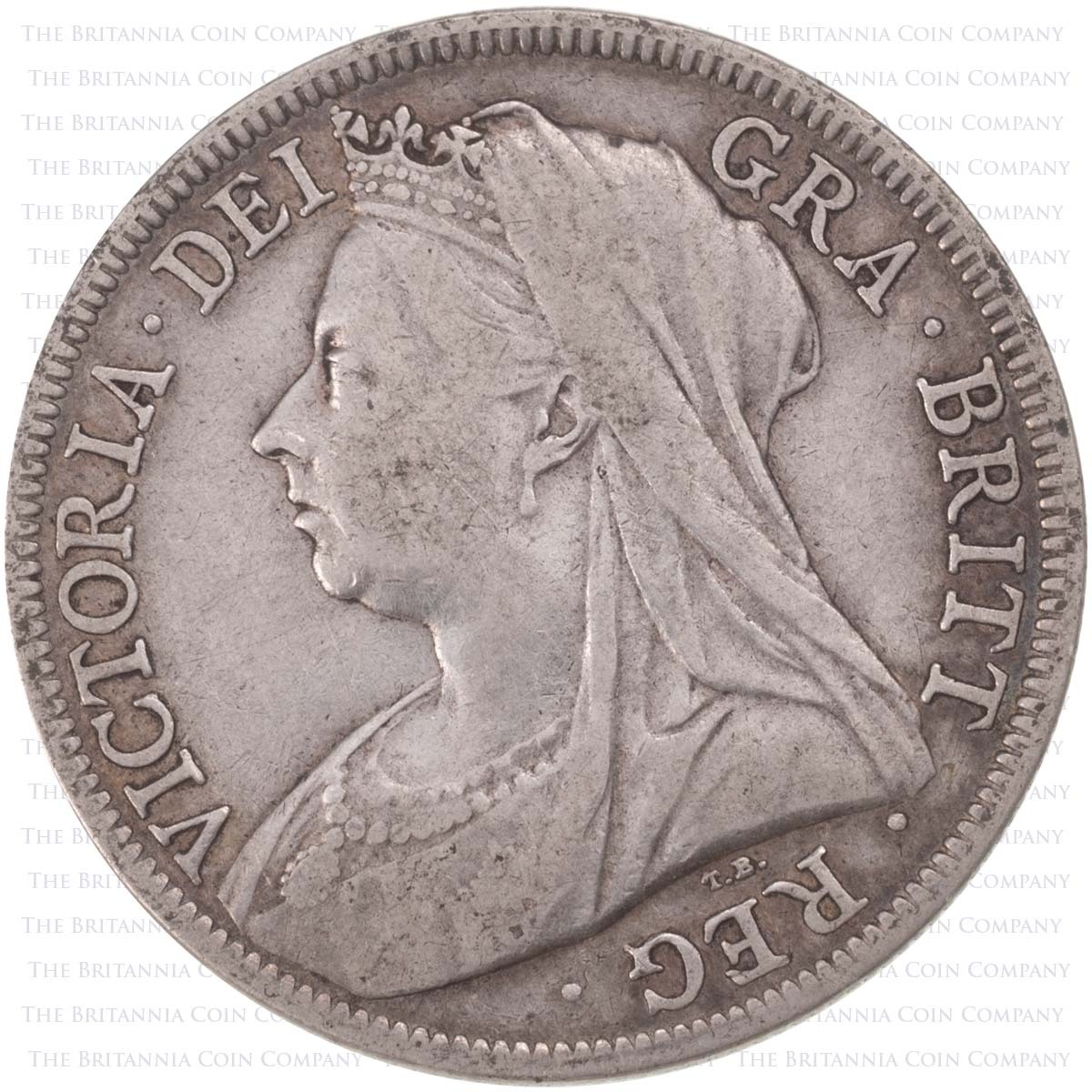 1897 Halfcrown Victoria Silver Coin Obverse