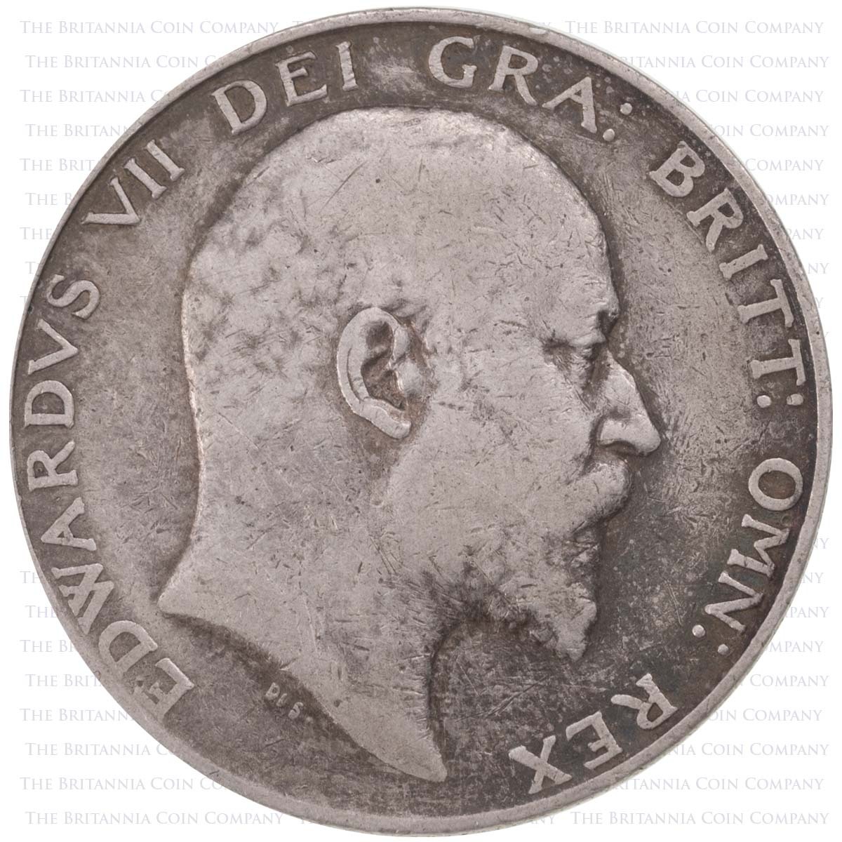 1903 Halfcrown Edward VII Silver Coin Obverse