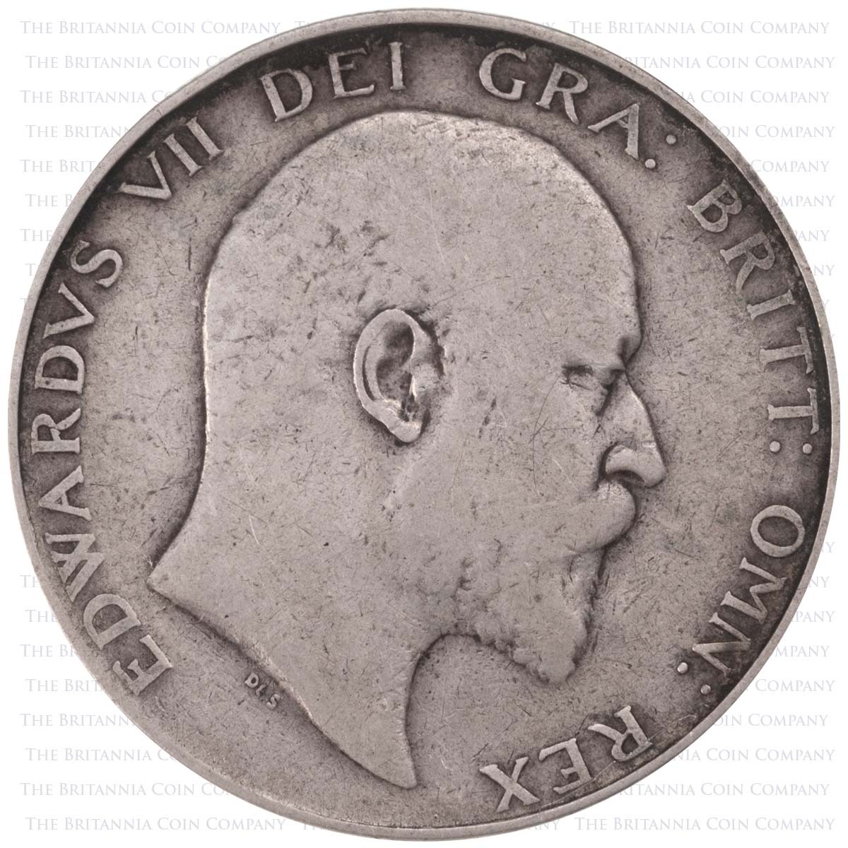 1904 Halfcrown Edward VII Silver Coin Obverse