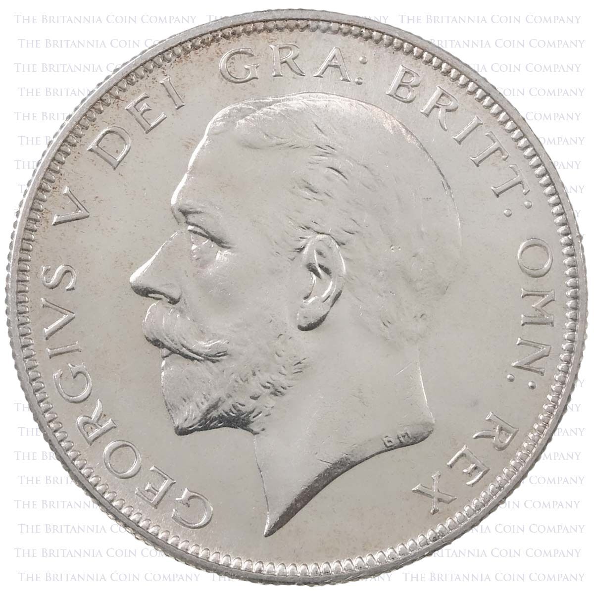 1927 Proof Halfcrown George V Silver Coin Obverse