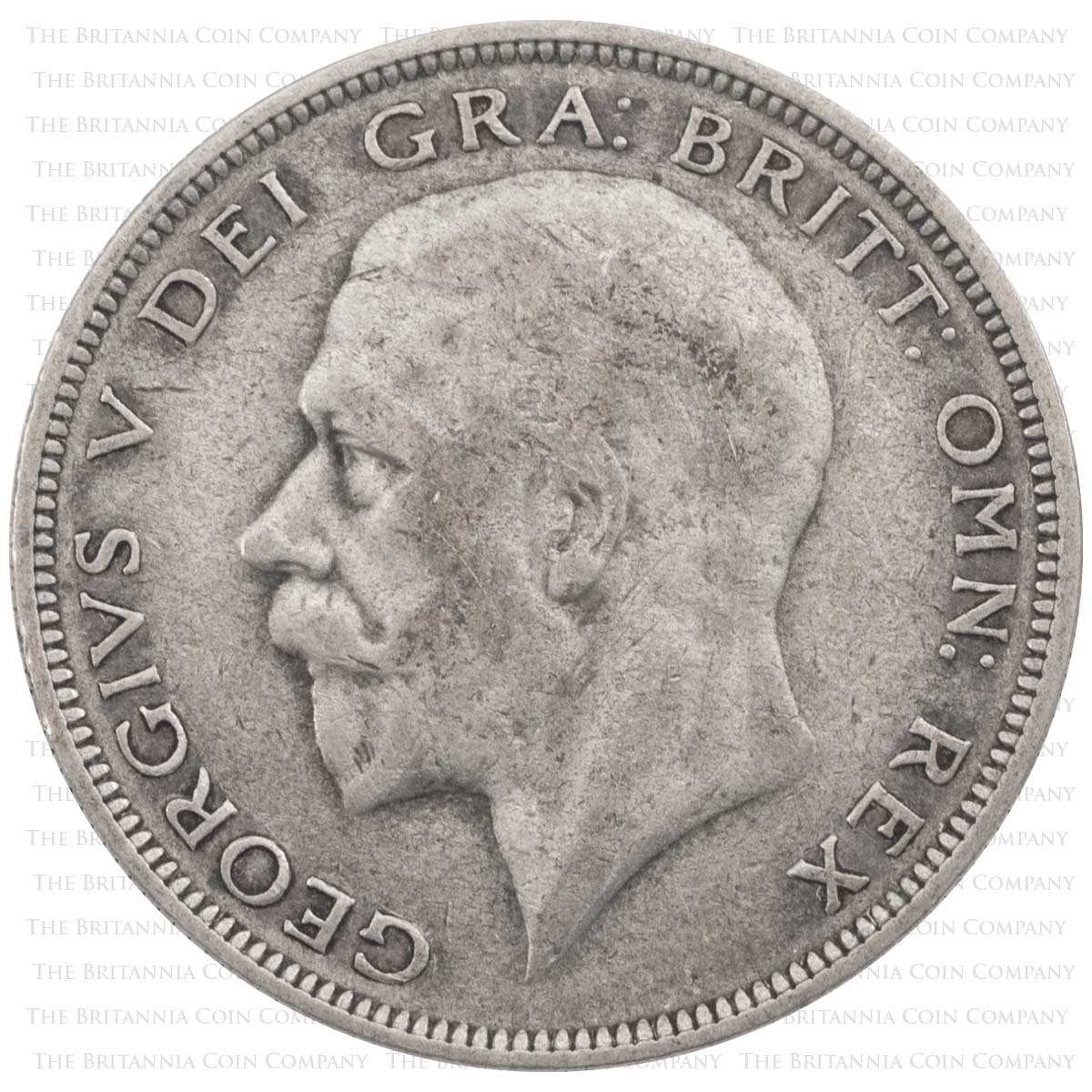 1935 Halfcrown George V Silver Coin Obverse
