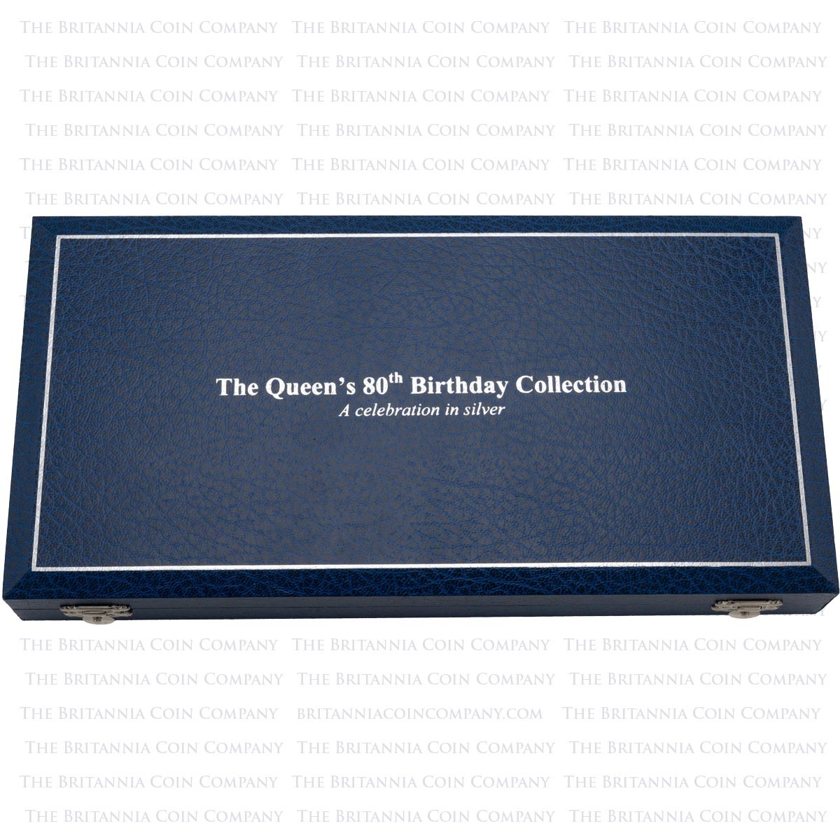 Outer case of the HM8006SP 2006 Queen's 80th Birthday Silver Proof Collection 