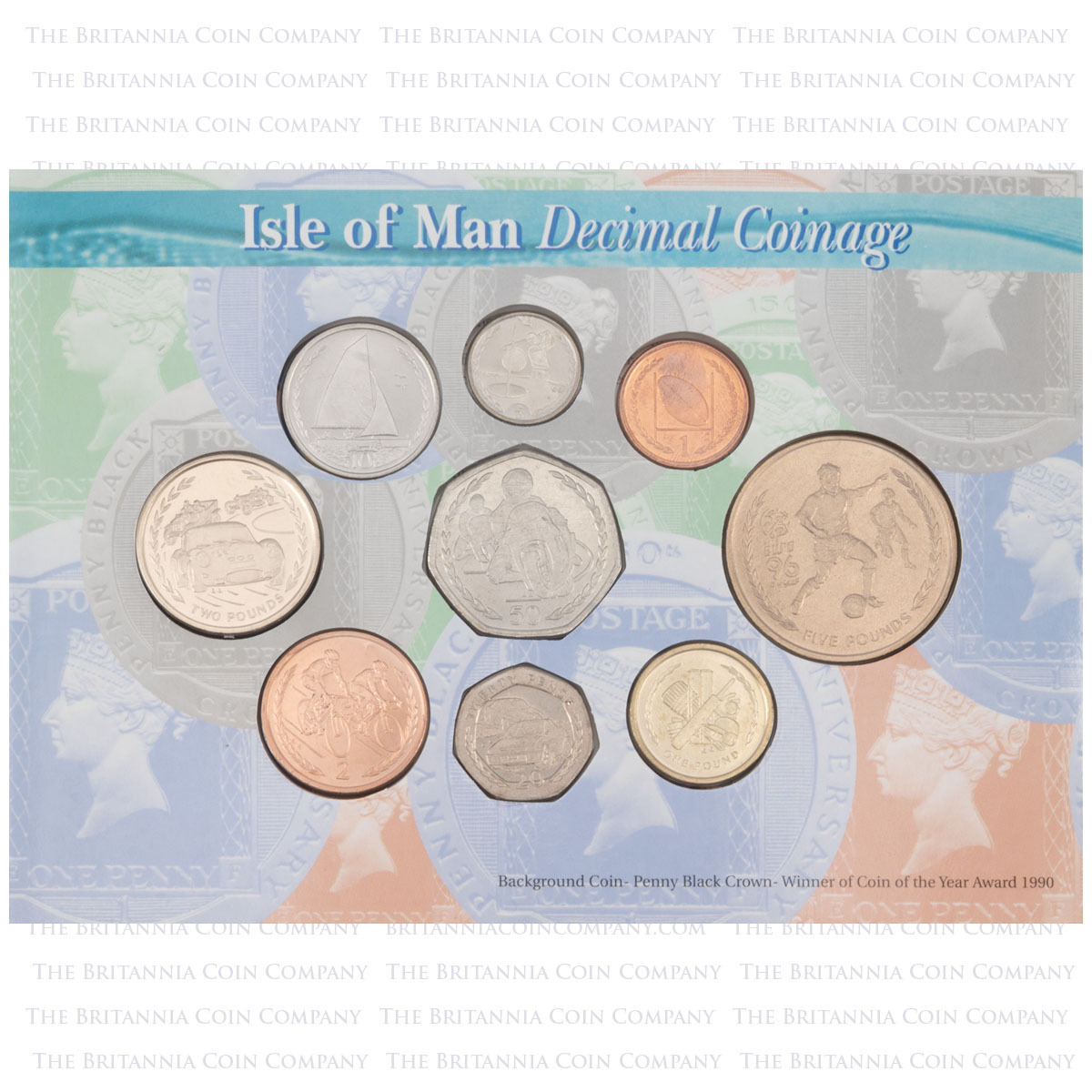 IOM96BU 1996 Isle Of Man Brilliant Uncirculated Annual Coin Set 