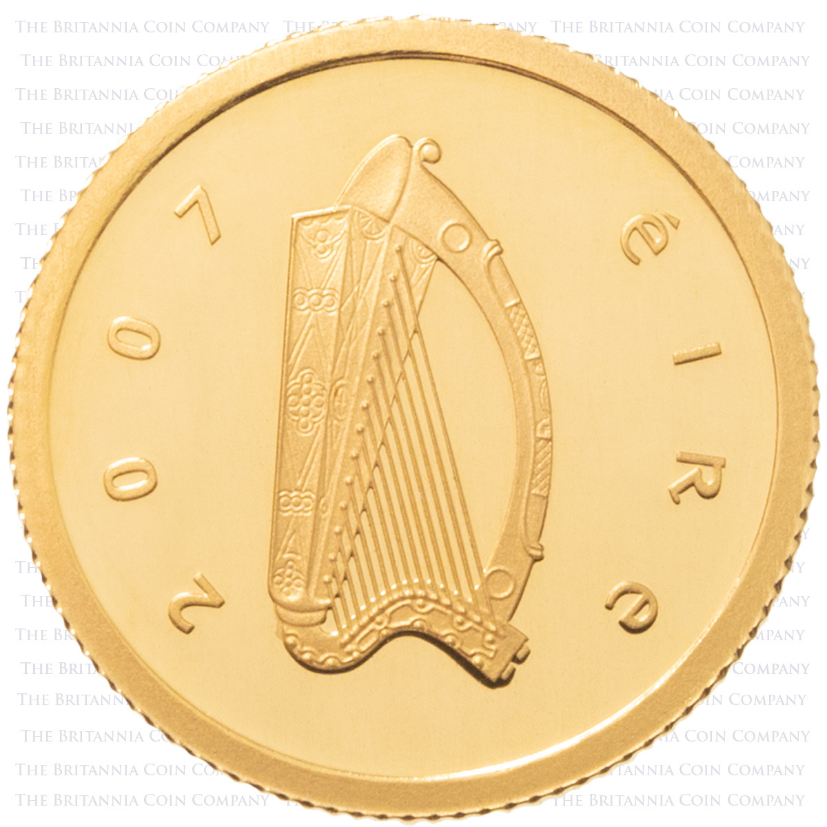 2007 Ireland Celtic Culture Euro Gold Silver Proof Two Coin Set gold coin obverse.