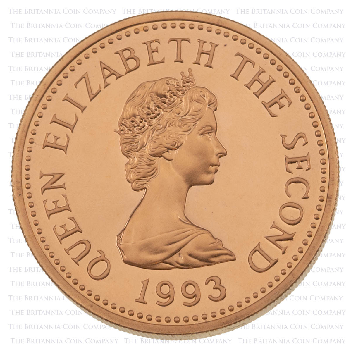 1993 Jersey Century 1866 One Pound Gold Proof Coin Obverse