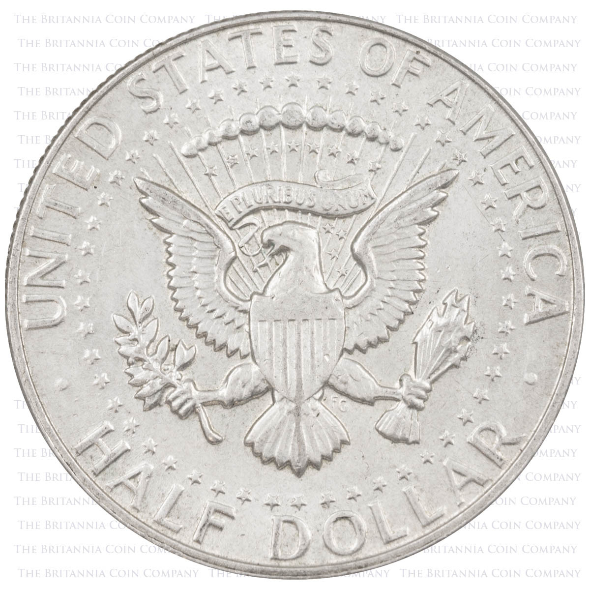 1966 Kennedy Half Dollar Silver United States Coin Obverse