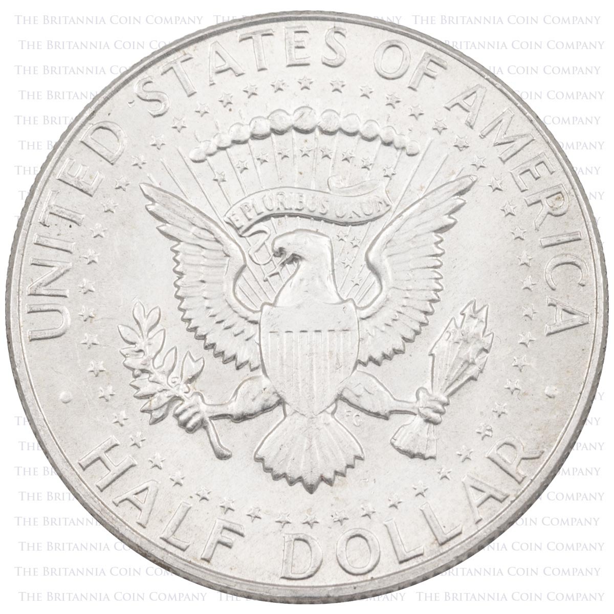 1968 Kennedy Half Dollar Silver United States Coin Reverse