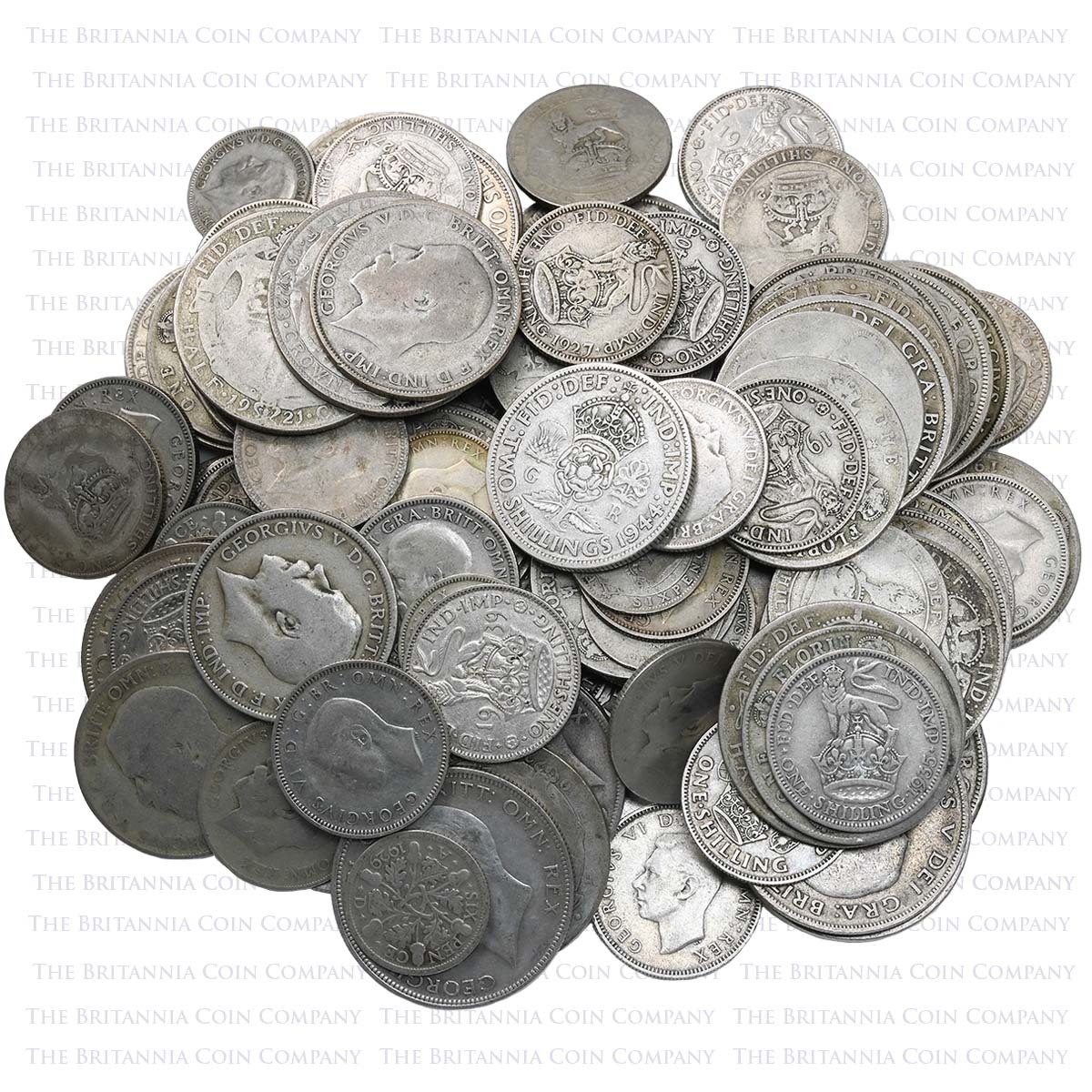 1 Kilo Mixed Pre-1947 British Silver Coins Bullion Kiloware