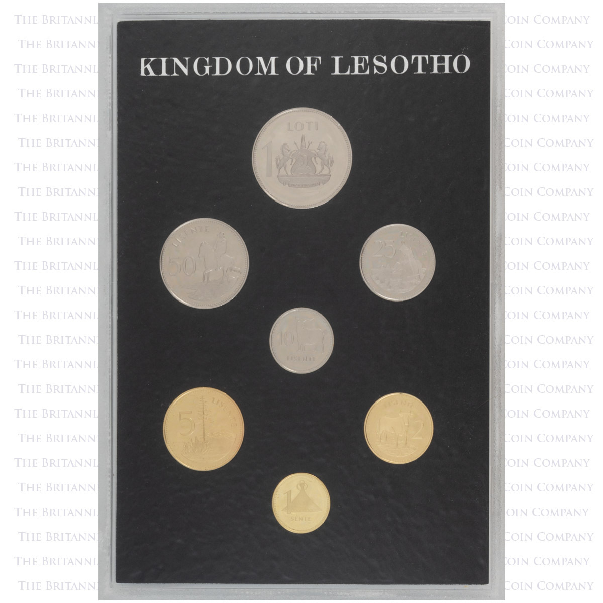 LS79PS 1979 Lesotho Proof Set reverse designs