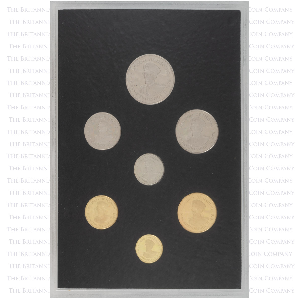 Obverse of LS79PS 1979 Lesotho Proof Set
