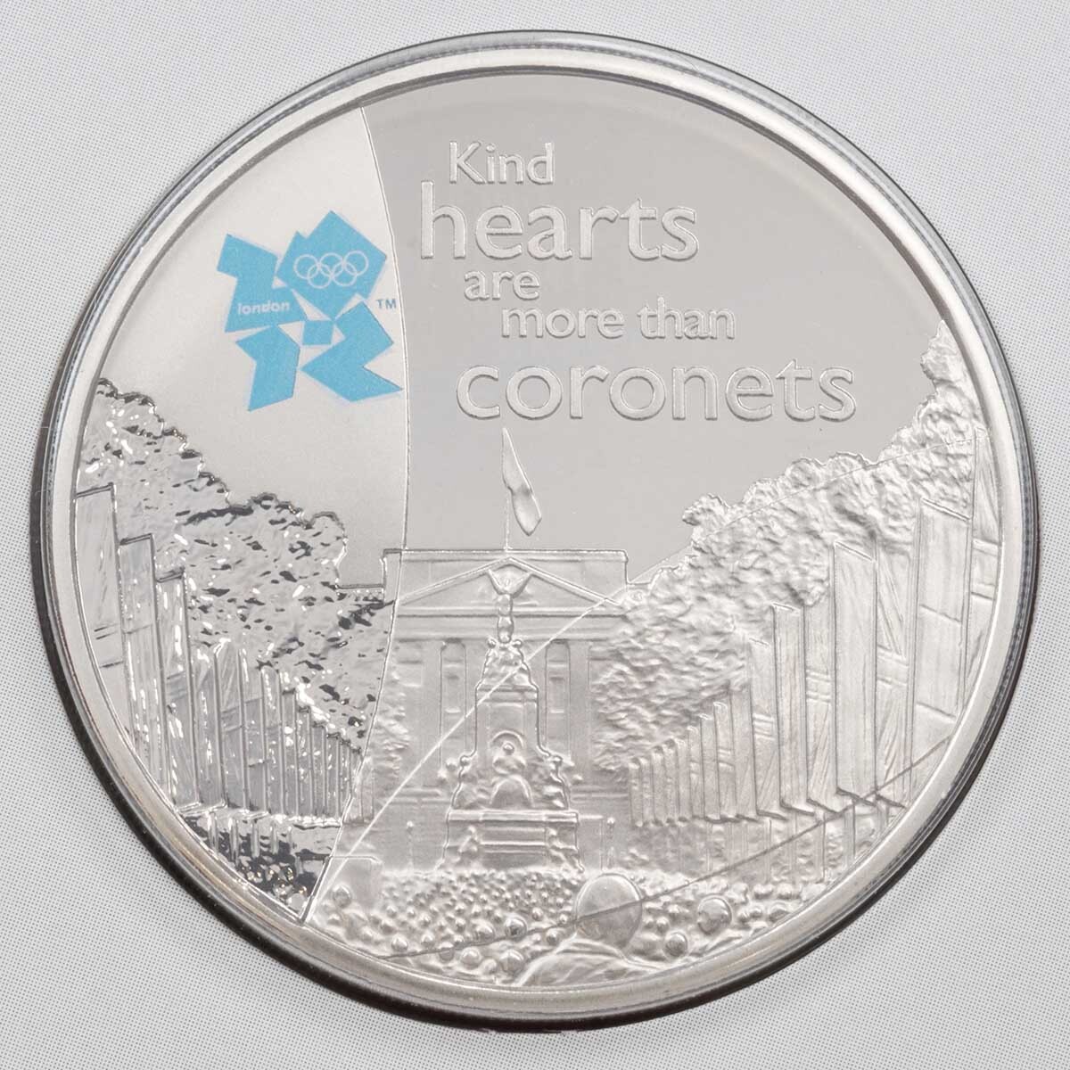 LUKCBPAB 2010 The Mall Five Pound Proof Mint Pack Olympics Coin Reverse