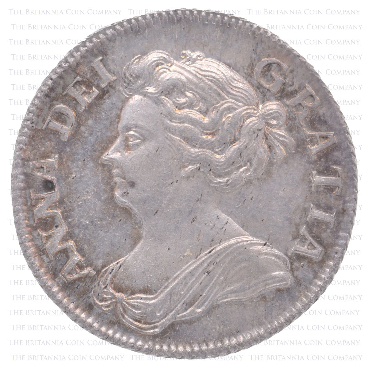 1708 Anne Silver Shilling Post-Union Obverse