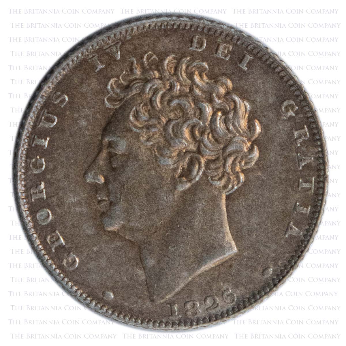 1826 George IV Silver Sixpence Obverse