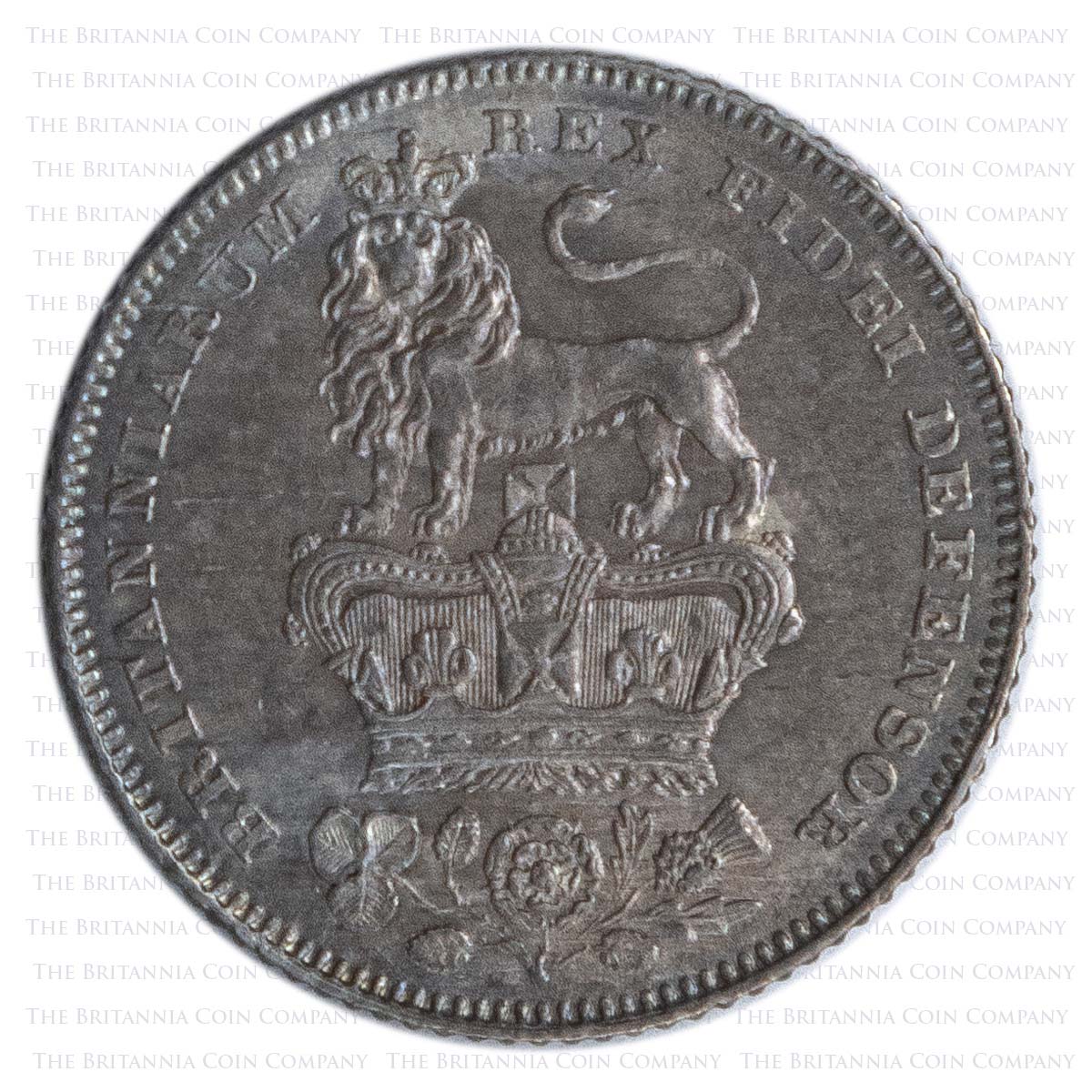 1826 George IV Silver Sixpence Reverse