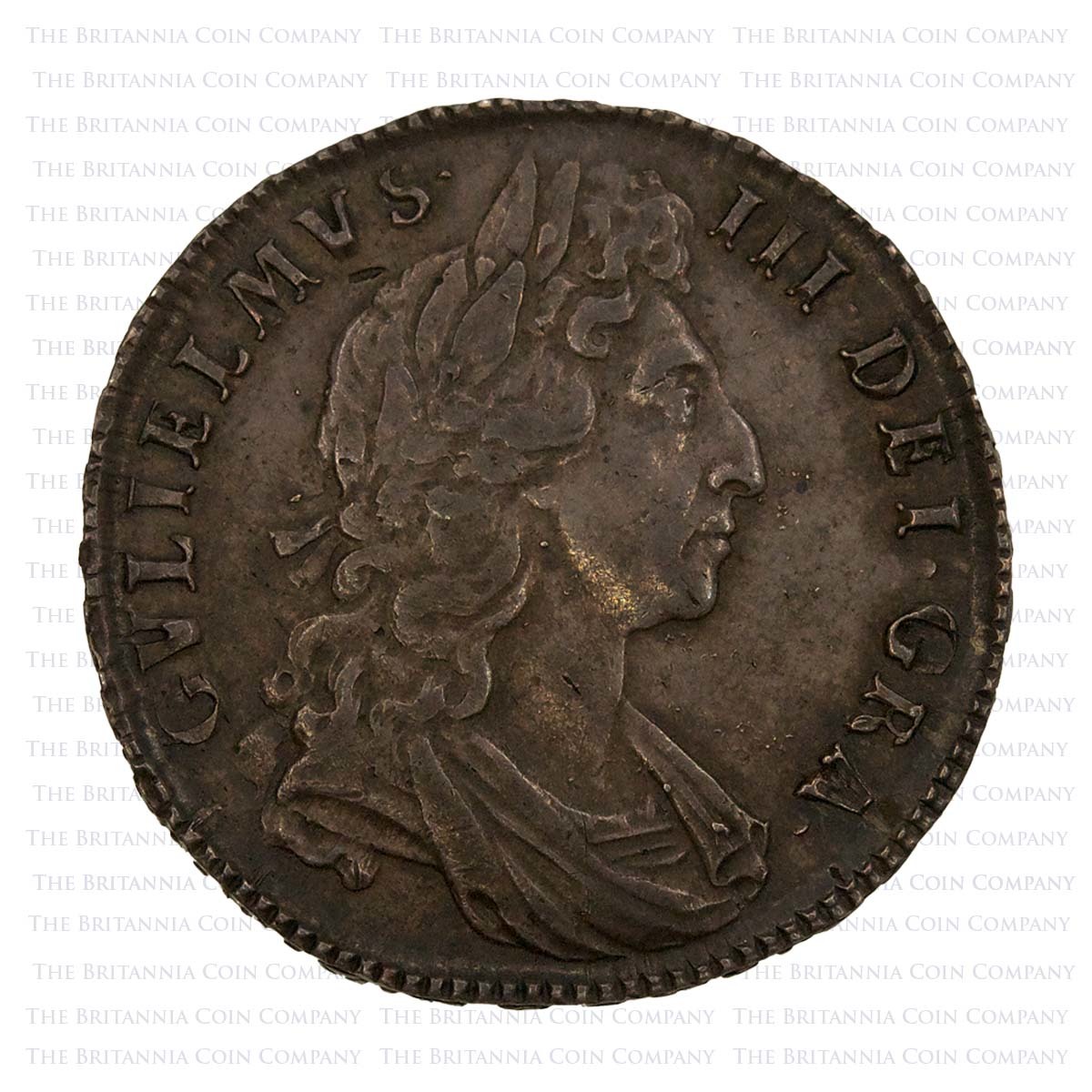 1698 William III Silver Halfcrown Decimo Obverse
