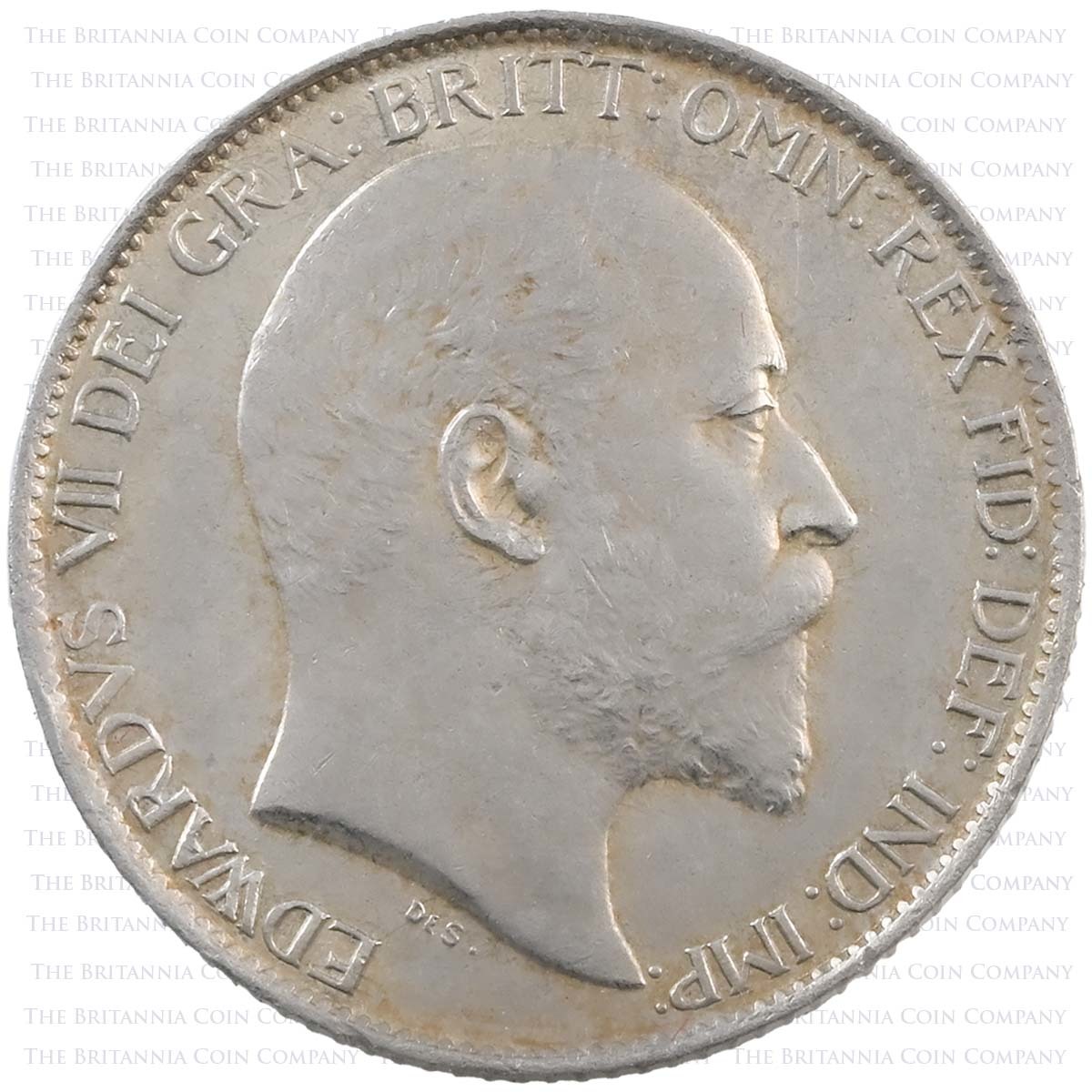 1905 Edward VII Sixpence Uncirculated Obverse