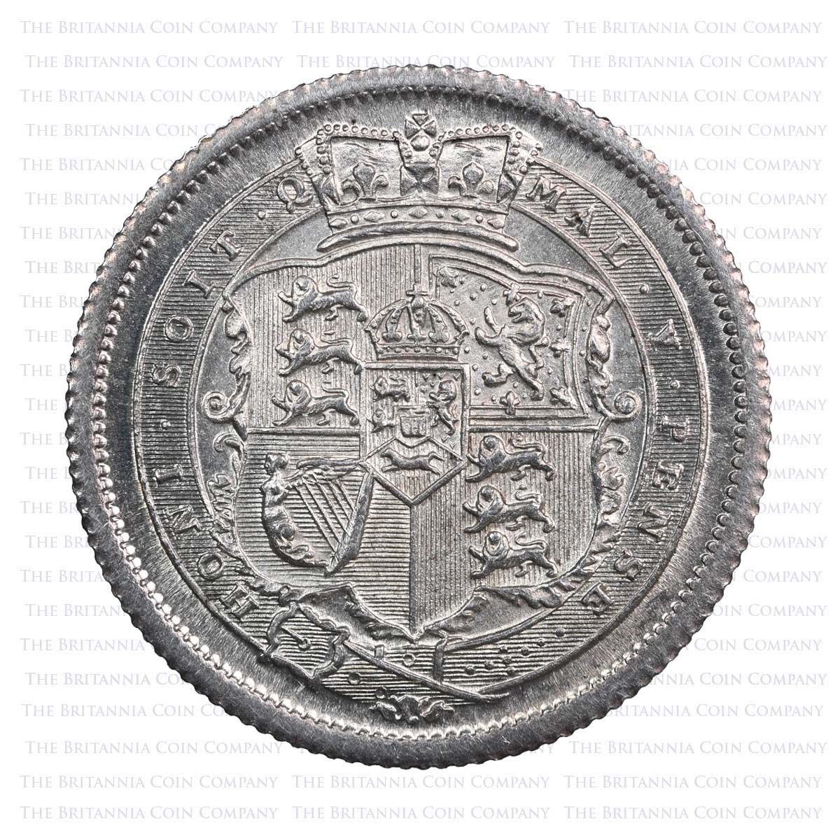 1817 George III Shilling Uncirculated Reverse