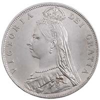 1889 Queen Victoria Silver Halfcrown Coin Jubilee Head Thumbnail