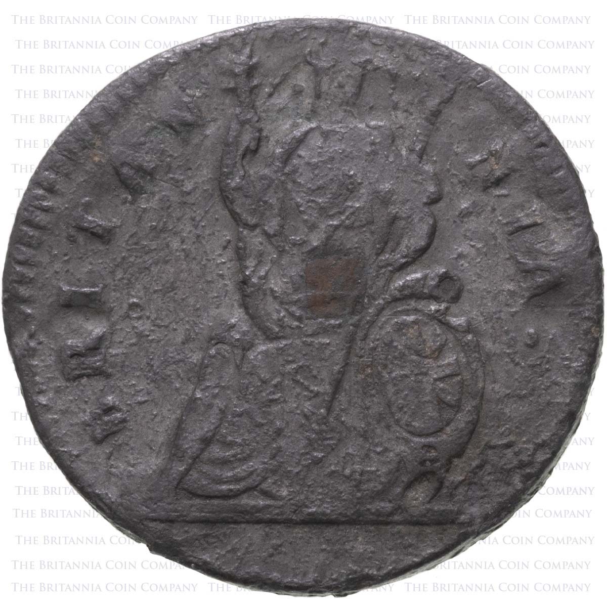 1684 King Charles II Tin Issue Farthing Coin Reverse