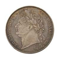 1823 George IV Silver Halfcrown Laureate Head Thumbnail