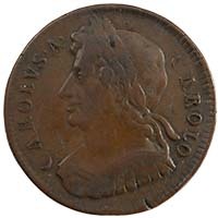 1675 Charles II Copper Halfpenny Thumbnail