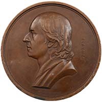 1854 John Flaxman Art Union of London Bronze Medal Thumbnail