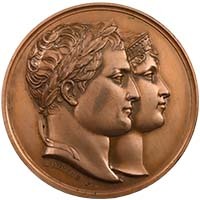 1810 Napoleon Marie Louise Bronze Marriage Medal Thumbnail