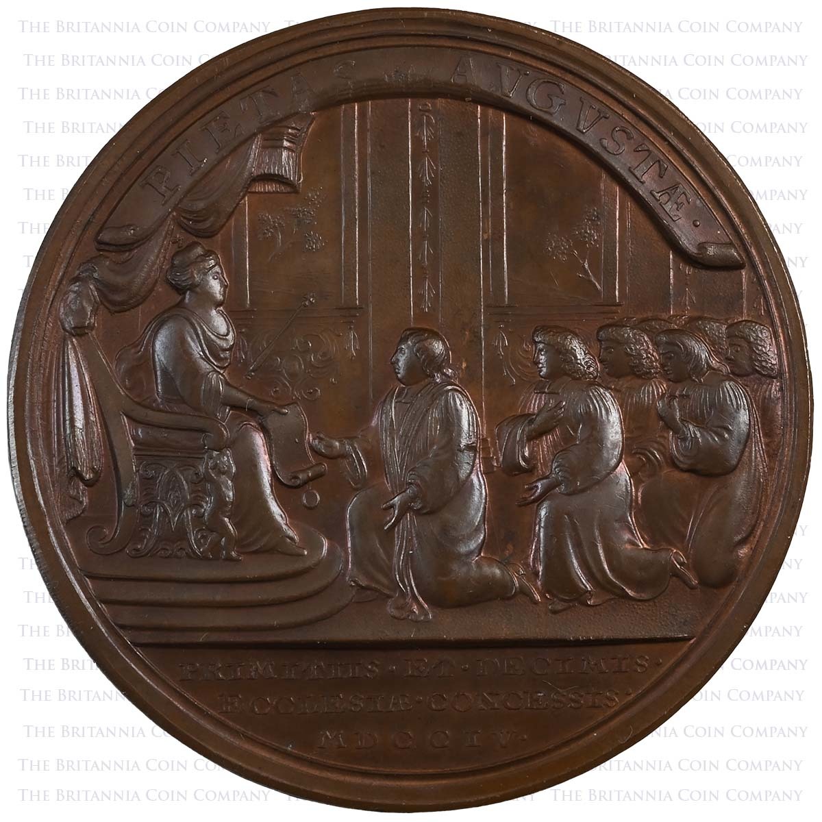 1704 Anne 'Queen’s Anne's Bounty' Bronze Medal Reverse