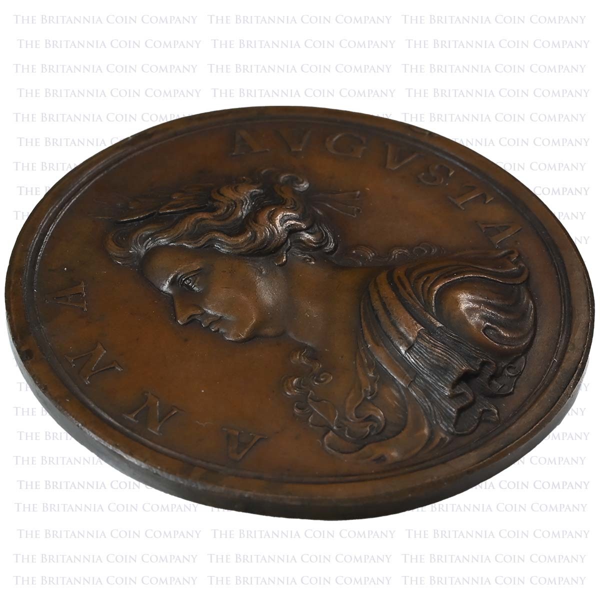 1711 Anne Capture of Bouchain Bronze Medal Relief