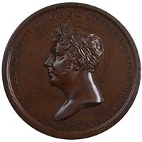 1820/1821 George IV Accession Coronation Handcock Bronze Medal Thumbnail