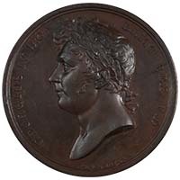 1821 George IV Coronation Halliday Bronze Medal Thumbnail