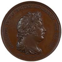 1821 George IV Coronation and Visit to Hanover Bronze Medal Thumbnail