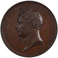 1822 George IV Visit to Scotland Bain Bronze Medal Thumbnail