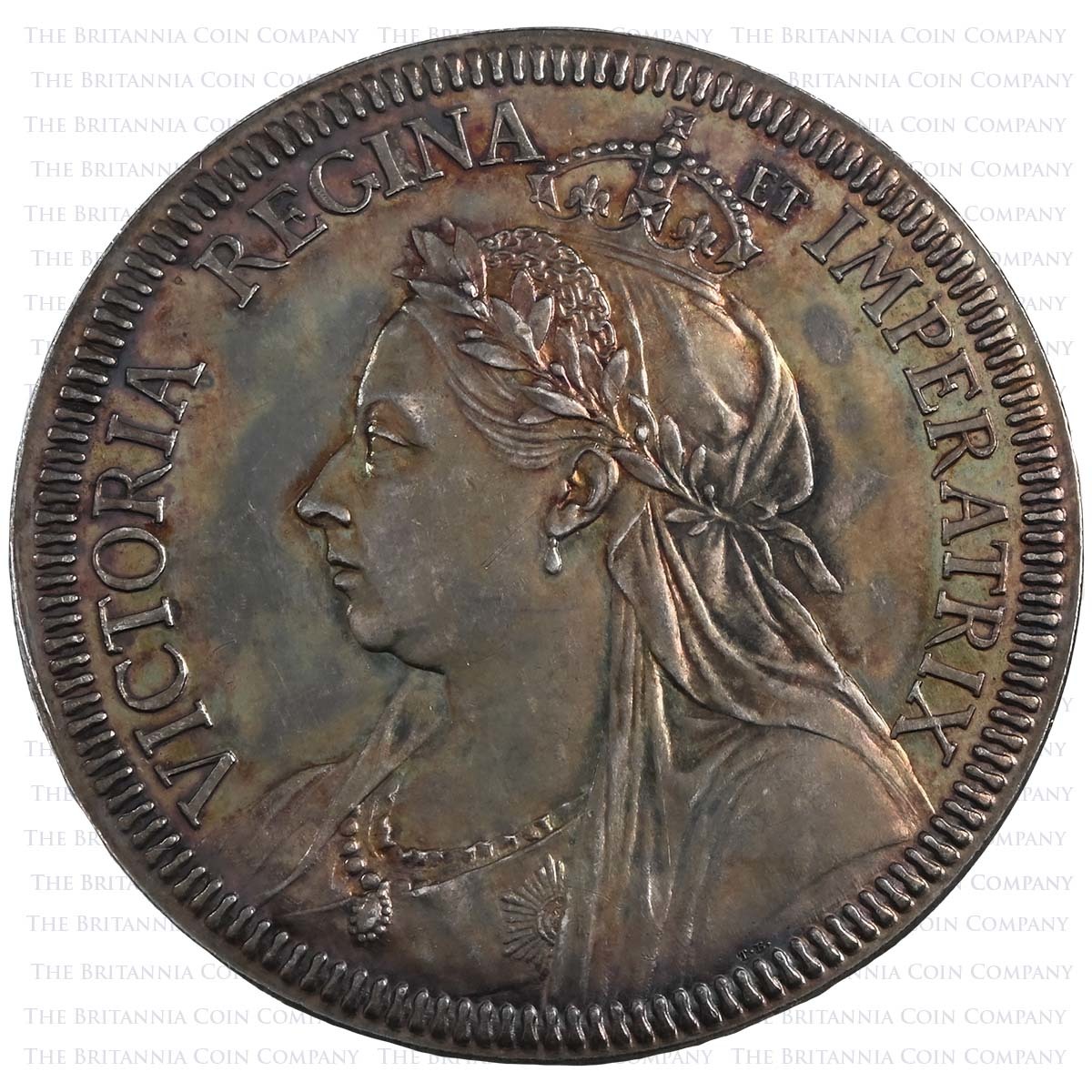 1887 Victoria Golden Jubilee Imperial Institute Silver Medal Obverse