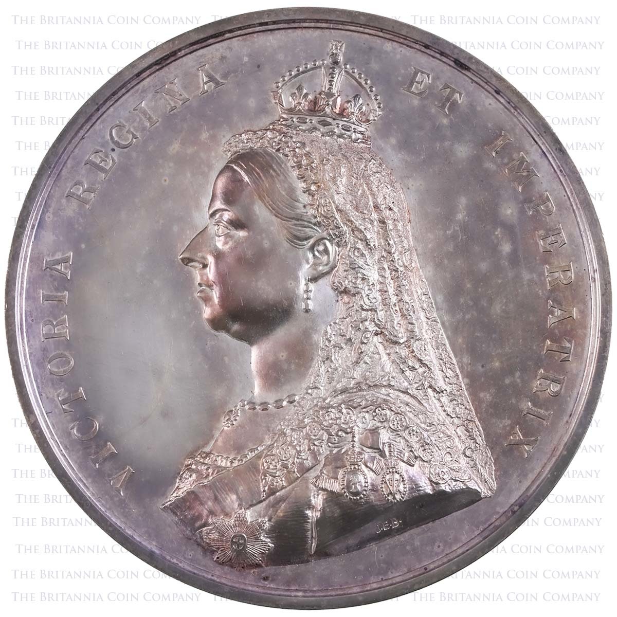 1887 Victoria Large Silver Golden Jubilee Medal Obverse